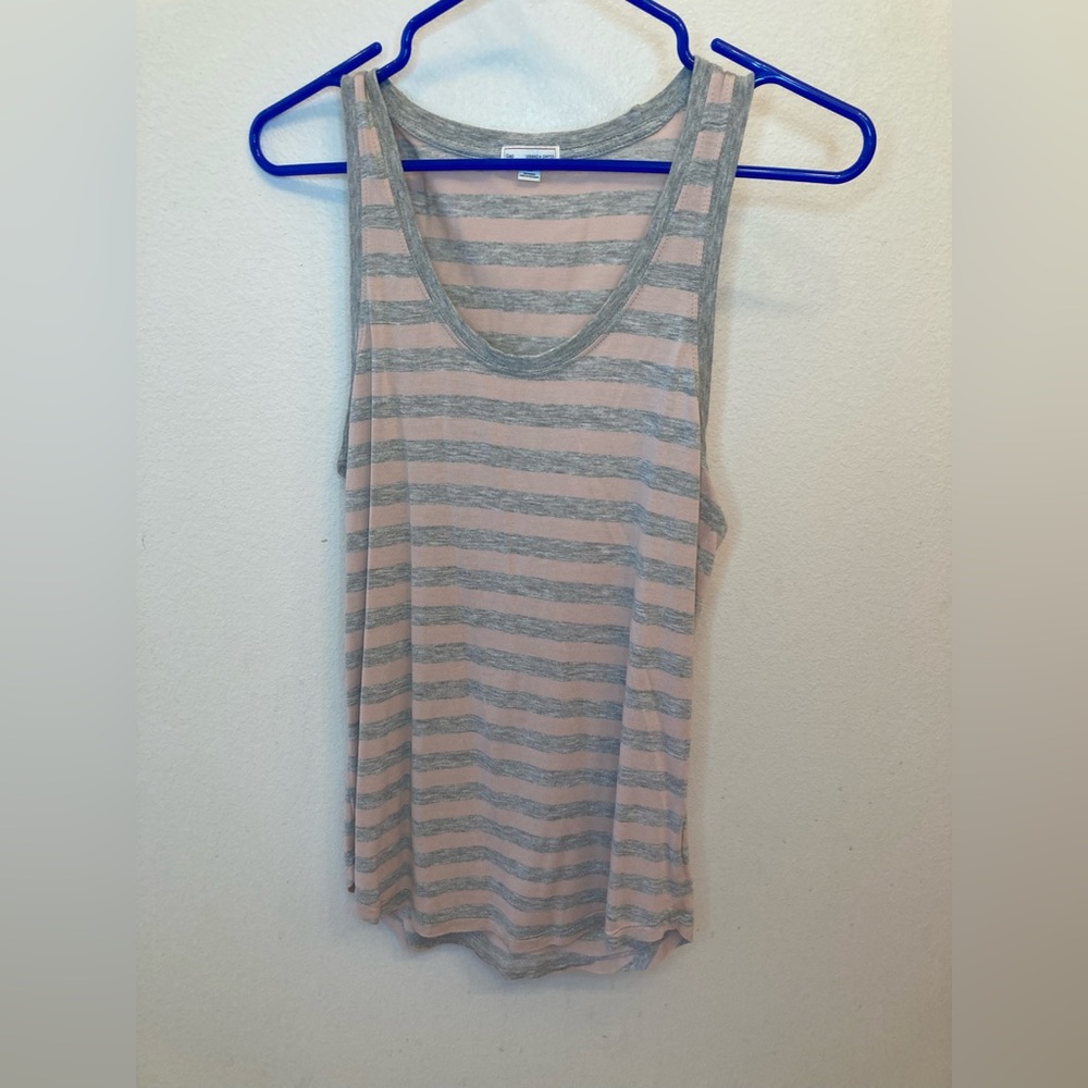 Striped Scoop Neck Tank Top Sz XS